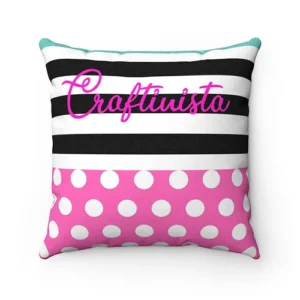 Josie /Craftinista dual-sided Spun Polyester Square Pillow